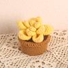 Handmade Emotional Support Crochet Plant Desktop Ornament Positive Crochet Succulents Doll Home Room Decoration Christmas Gift