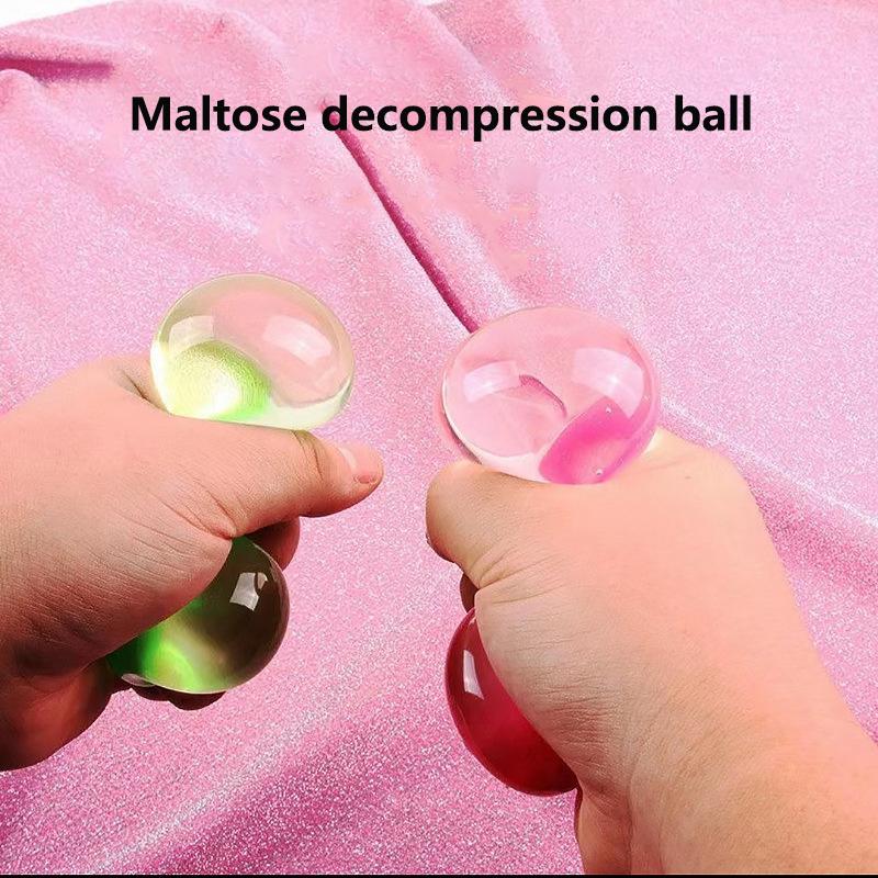 New Colorful Maltose Ball Squeeze Toy For Student Sensory Stimulation And Pressure Reduce Safe Decompressing Stress Reliever