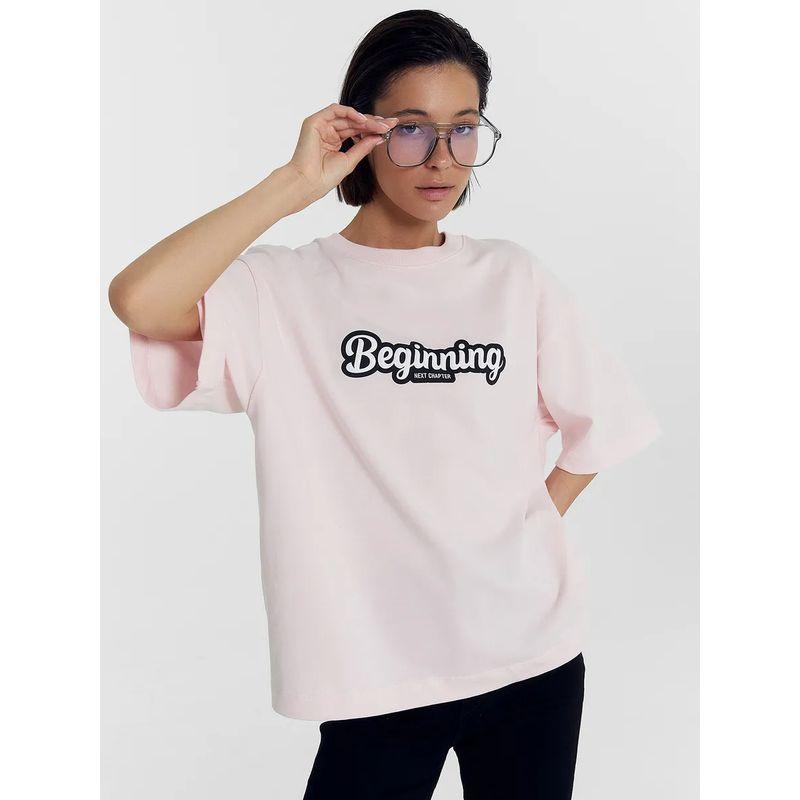 Western Style Fashion Casual Loose Print Short sleeve T-shirt Top Printed Cotton T-shirt Top