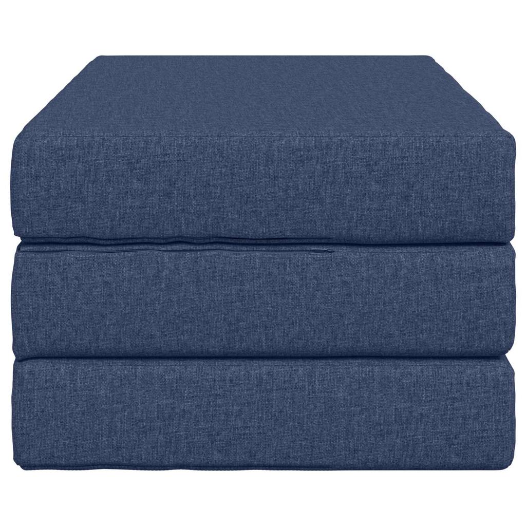 Folding Sofa Bed 80 x 67 x 45 cm Blue
