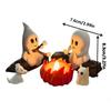 Ghost Campfire Gathering Flickering Nightlight 3D Printed Cute Ghost Ornaments Statues Bonfire Party Halloween Desk Decoration