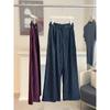 Autumn new retro striped wide-leg pants lazy style narrow version loose and thin vertical straight casual pants women