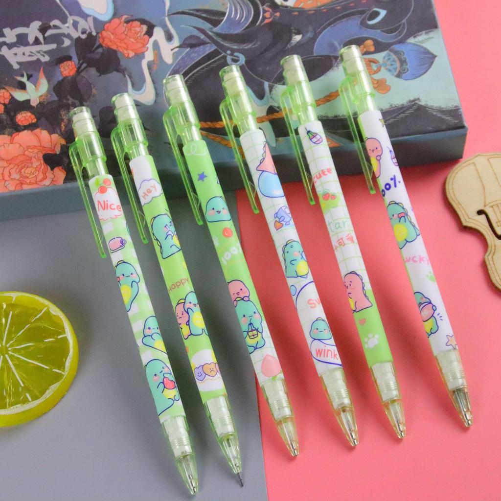 Creative Honey Peach Cute Mechanical Pencil for Students, High-Value, Sharpless, Push Design