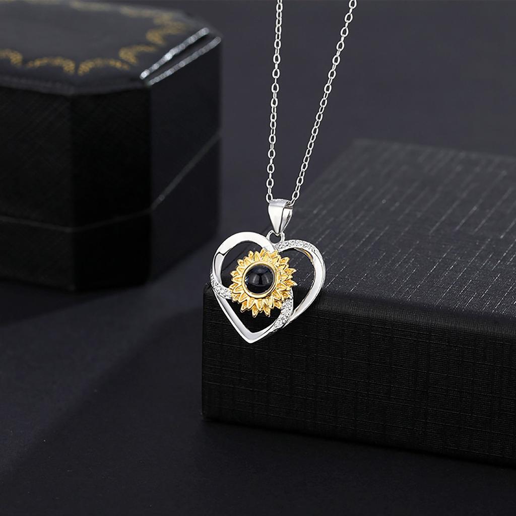 Romantic Love Sun Flower Collarbone Chain Versatile
