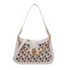 Fashion Embossed Girls Underarm Small Square Bag Korean Color Clash Ladies Handbag Baguette Leisure Hundred Girls Chain Bag