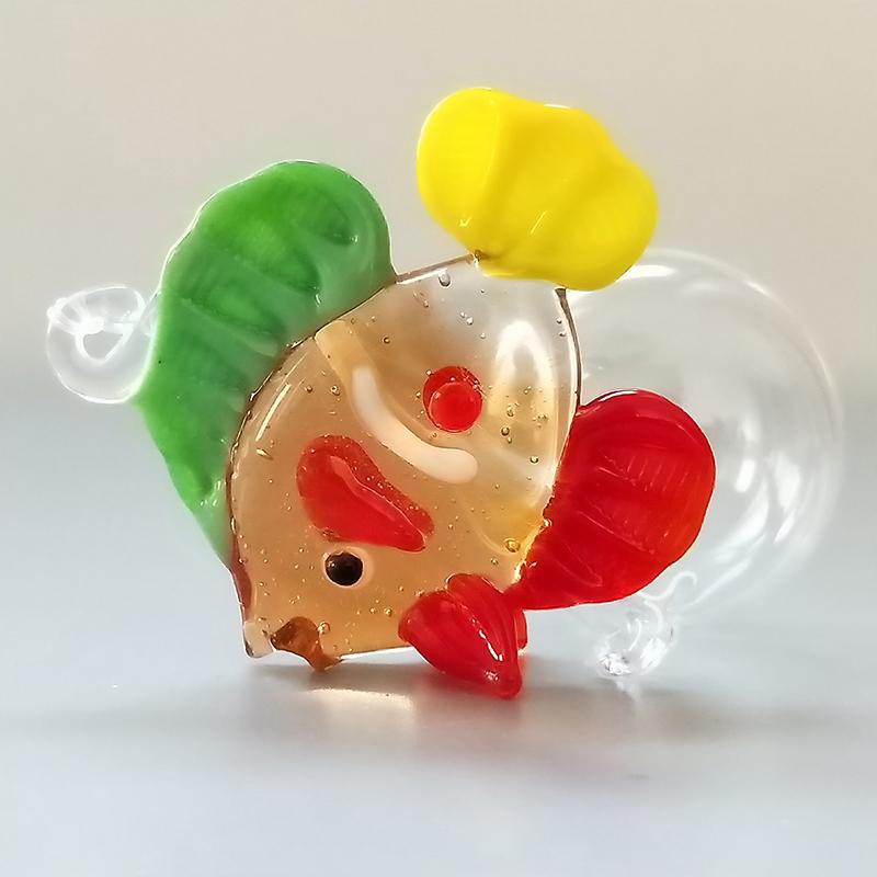 1 Stück Europäischer Stil Meerestier Winzige Statue Fisch Schwebendes Glas Tropischer Fisch Mini Figur Anhänger Aquarium Dekoration