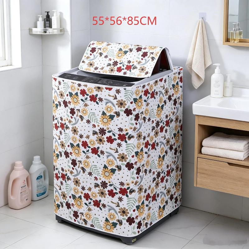 Flip Up The Washing Machine Cover Waterproof And Sunscreen Cover Cloth Dustproof Cover Washing Machine Cover L