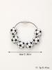 Independence Day & Halloween Sports Style Wooden Bead Keychain Bracelet