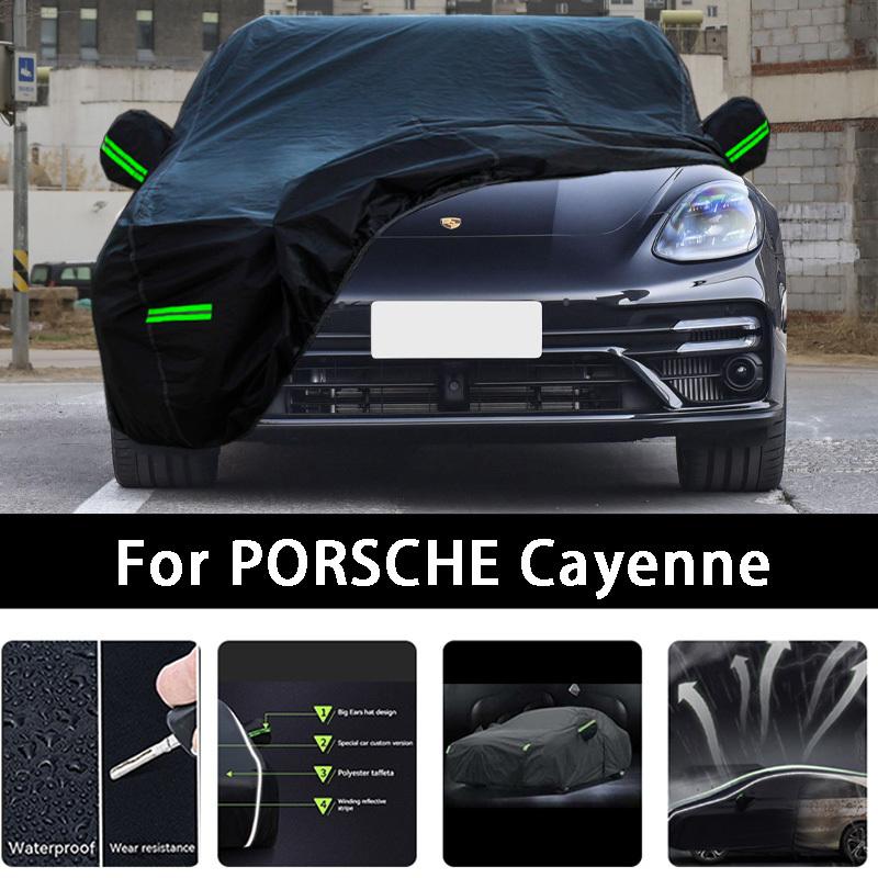 

Для PORSCHE Cayenne 2017- Зовнішній захист Повні чохли на автомобіль Сніговий чохол Сонцезахисний Водонепроникний Пилозахисний Зовнішні аксесуари для автомобіля