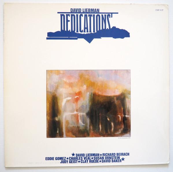 

LP Record DAVID LIEBMAN Dedications CMP9ST CMP Records 1980 Germany Jazz Used