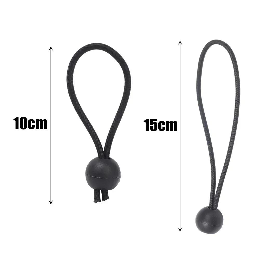 5/30Pcs Outdoor Elastic Ball Rope Bungee Cords Portable Tent Fixing Tarpaulin Awning Canopy Heavy Duty Tarp Tie Down for Shelter Cargo