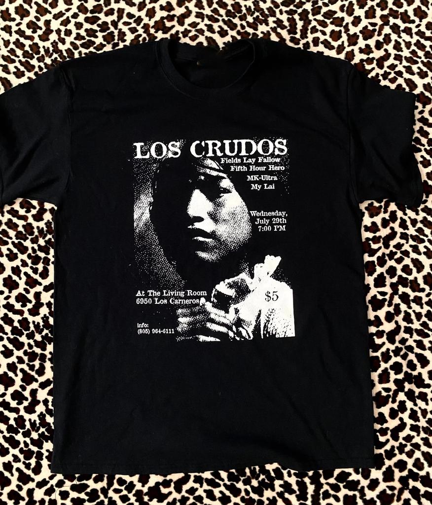 Vintage Los Crudos Band Flyer T-Shirt SE244 KOSTENLOSER VERSAND