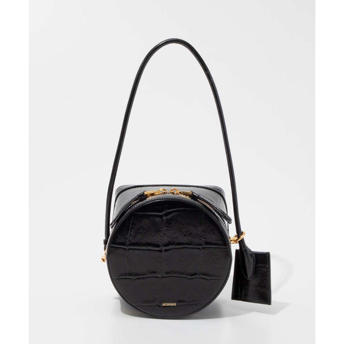 

JACQUEMUS 24E241BA398-3164 Handbag LE VANITO Women s Bag Leather Logo Soft Shoulder Strap Croco Embossed Travel Going Out Stylish Present Gift Simple