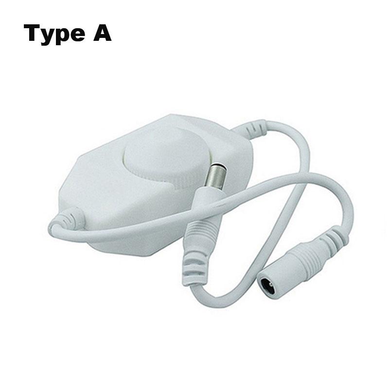 

Светодиодная лента 12 В 24 В, сенсорный переключатель, диммер, регулировка яркости, контроллер мощности, монохромный светодиодный диммер, 1 клавиша, диммер type A white