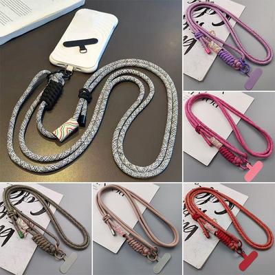 Universelles Handy-Lanyard-Band Anti-Verlust-Lanyard Verstellbare Handgelenkschlaufe Crossbody-Schulter-Lanyard Armband Schlüsselanhänger für IPhone