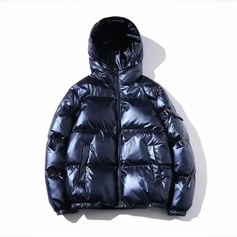 Winter Parkas Men Thick Hooded Jacket Thicken Warm Harajuku Coat Male Casual Zipper Fashion Jackets Women Windproof Outwear