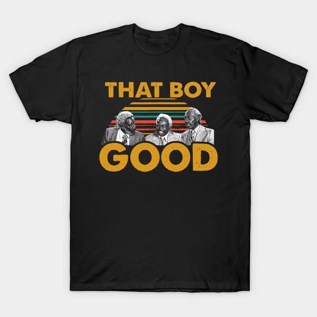 Men Black Print T-shirt That Boy Good! - Coming To America No-Cut Transfer Paper Print Cotton Tshirt 4XL чёрный
