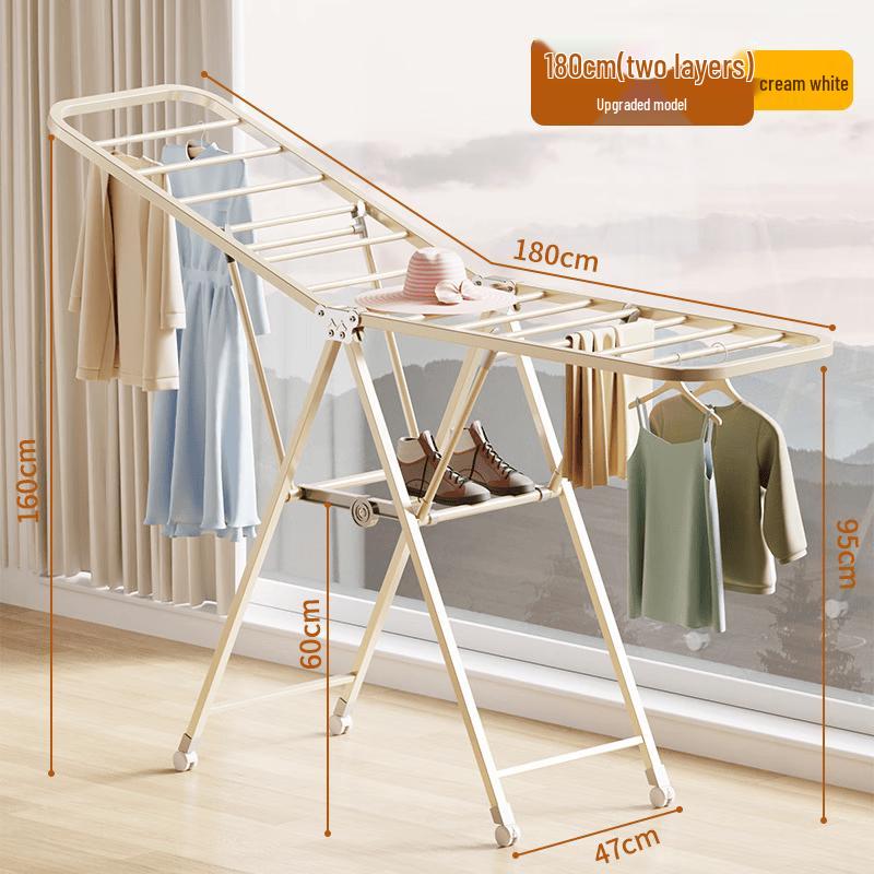 Danle Foldable Carbon Steel Clothes Drying Rack