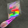 1pc Pink Laser Motorcycle Number Sticker Waterproof for Motorcycle Fairing Helmet Fuel Tank Scooter Body Universal Vinyl Decal