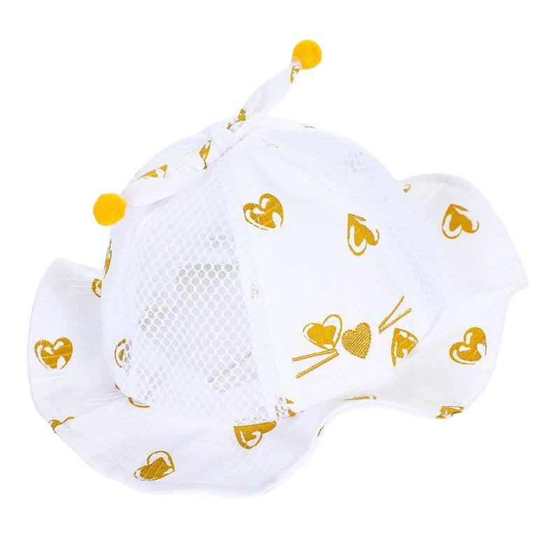 Baby Hat Spring and Autumn Super Cute Cute Fisherman Hat Summer Sun protection Baby Thin белый