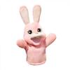 Animal Hand Puppets Plush Toy Birthday Party Favor Supplies for Storytelling Teaching Role-Play Stimulate Imagination(Pink Rabbit)