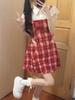 College style fake two-piece dress children's summer new design sense sweet fashion temperament princess short dress