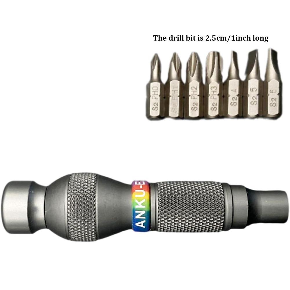 Auto Locking Auto Lock Screwdriver Aluminum Alloy Magnetic Screwdriver  Precise Tasks 8pcs Set