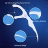 50-Pack Bow-Shaped Interdental Floss Picks – Flat Floss Stick for Gum Protection and Portable Oral Care