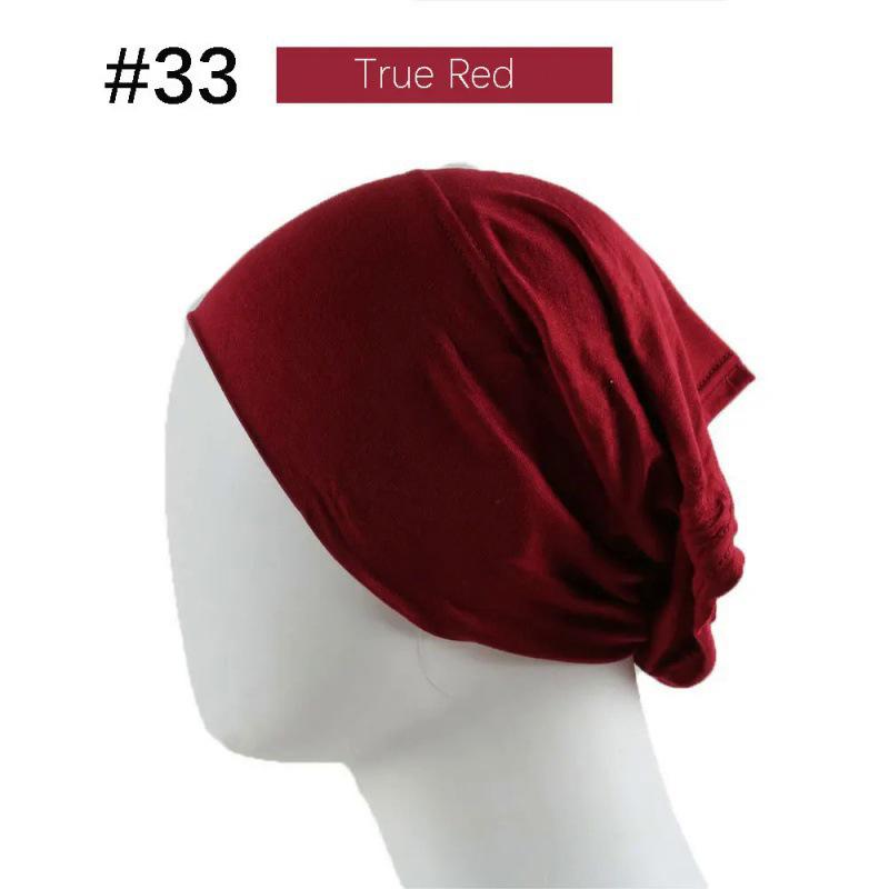 Modal Solid Color Women's High-Elasticity Mercerized Cotton Malaysian Tube Beanie Arabic Snood