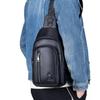 Men's Leather Chest Bag, Large Capacity Travel Crossbody Bag, Luxurious Designer Men's Bag, Outdoor Sports Shoulder Bags