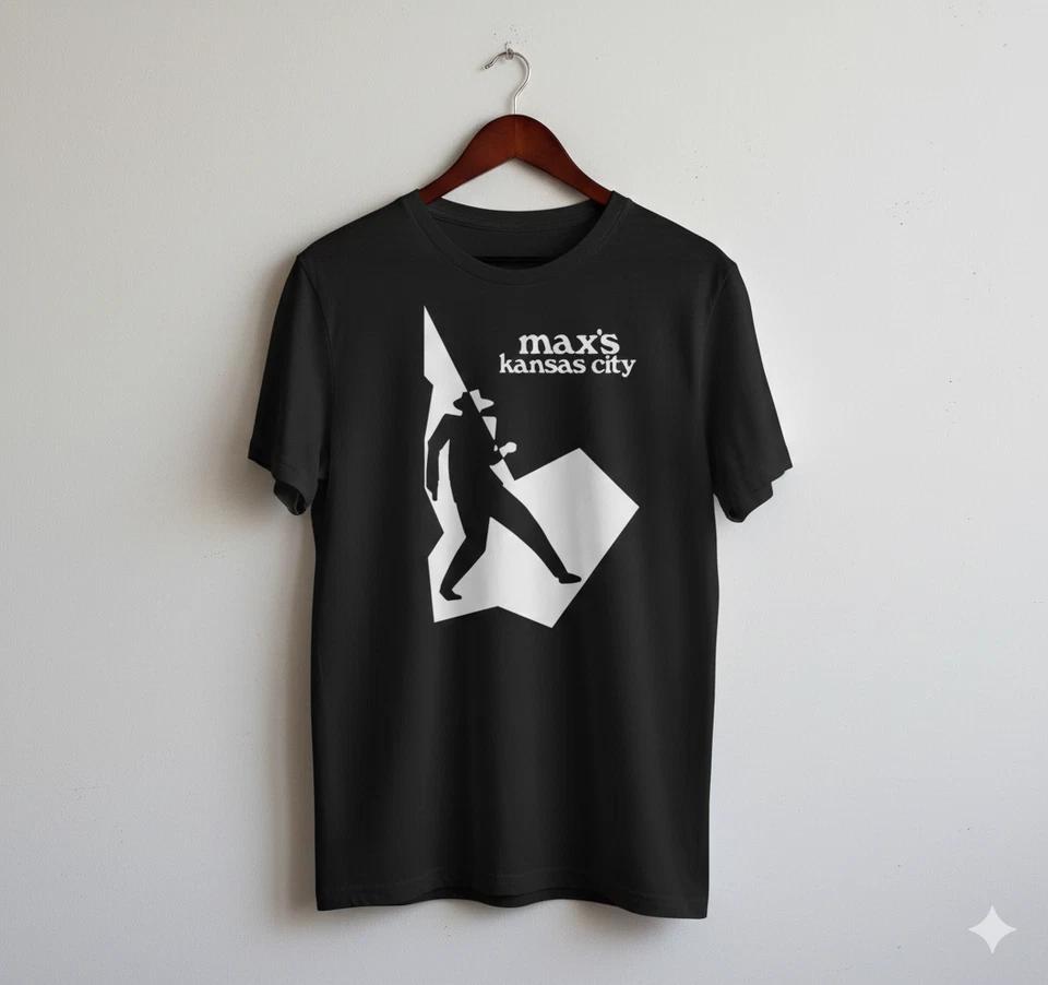 Max’s Kansas City Graphic T-Shirt Black Vintage NYC Music Venue Tee - T266 S