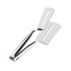 Pince à retourner en acier inoxydable - Spatule pour grillades et retourne-aliments pour steaks, poissons, crêpes et hamburgers, outil de cuisine