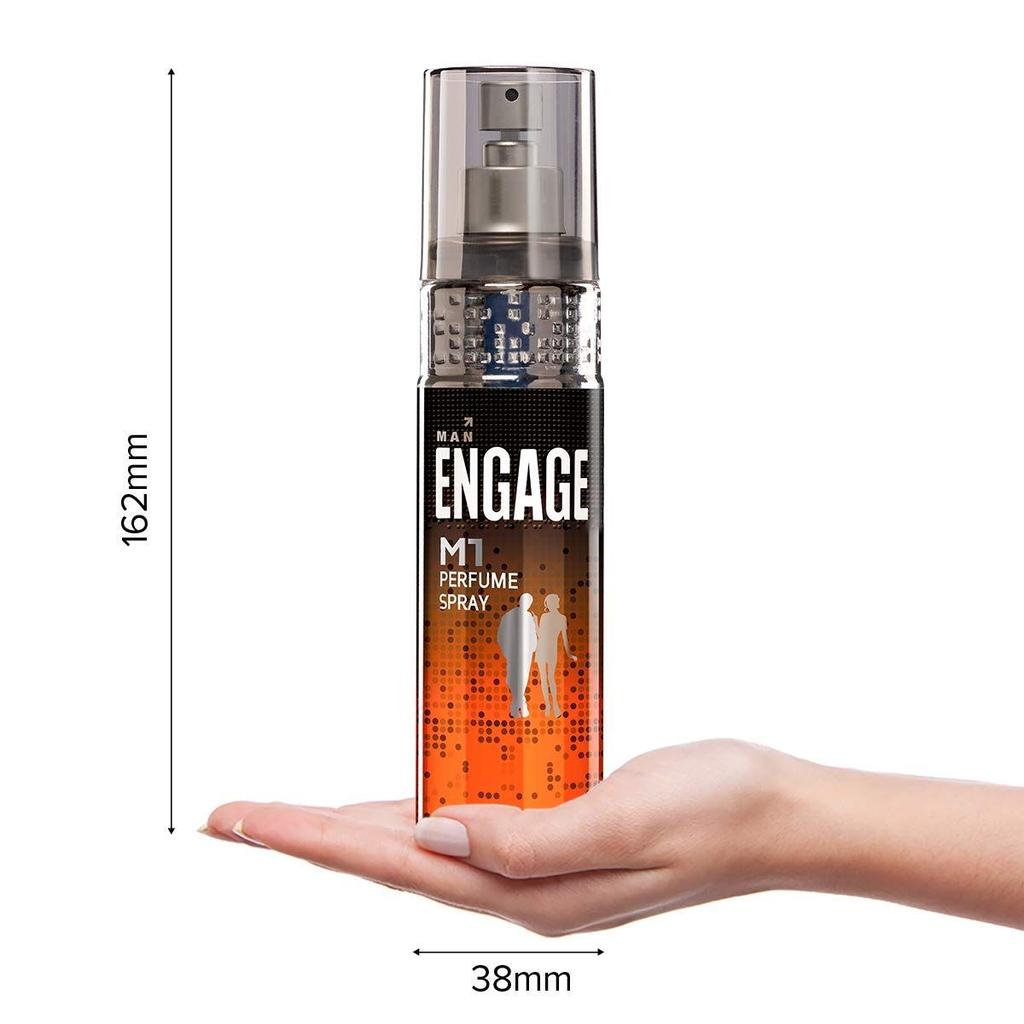 Engage M1 Vaporisateur de parfum pour homme, agrumes et boisé, doux pour la peau, 120 ml