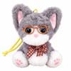 Soft Plush Plush Cat Keychain Big Ears Curly Fleece Accessory  Birthday Present
