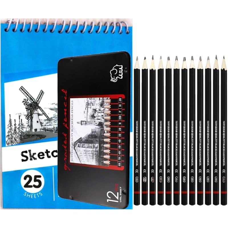 Corslet Pack Of 13 Artist Pencil For Sketching Pencils Drawing Pencil Set For Artists 12 Pc Sketch Pencil B 2B 3B 4B 5B