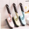 Long-Handle Floor Scrubbing Brush with Hard Bristles for Bathroom, Toilet, Tile, and Crevice Cleaning
