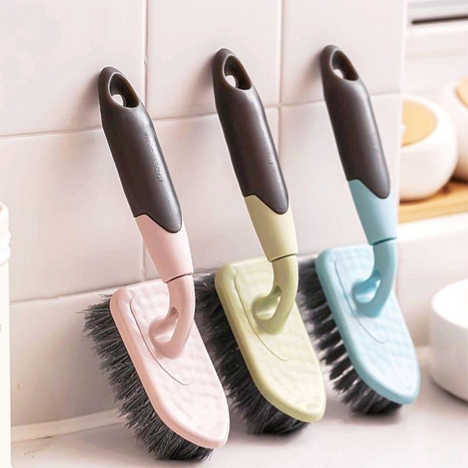 Long-Handle Floor Scrubbing Brush with Hard Bristles for Bathroom, Toilet, Tile, and Crevice Cleaning