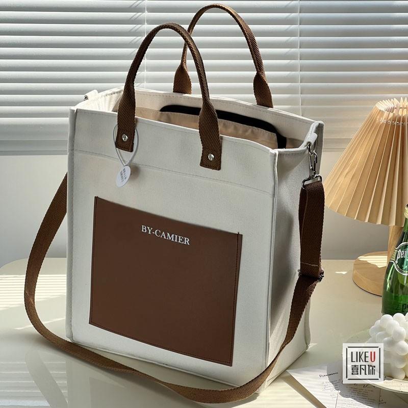 Jednoduché plátěné tašky pro ženy Nové 2024 Kabelky a peněženky Velkokapacitní školní tašky na knihy/nákupní tašky Tašky přes tělo Dámské Bolso