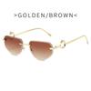 Vintage Rimless Sunglasses  Women Gradient Sunglasses Summer Shades Fashion UV400 Frameless SunGlasses Ladies Eyeglasses