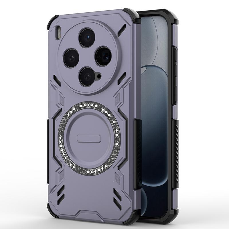 Pro VIVO X300 X300 Pro Mechanický Super Chladící Magnetický Bezdrátové Nabíjení Podpora Odolné Pouzdro na Telefon