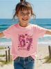 Children's Glitter Heart 67-Digit Printed Short-Sleeved Shirt, Fashionable, Casual And Comfortable, Versatile T-Shirt