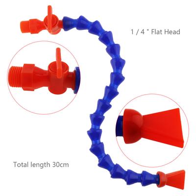 Ugello piatto da 1/4 pollice da 300 mm per olio flessibile in plastica piatta per olio per la macchina a CNC/fresatura/tornio