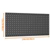 Set of 2 Rusts Resistant Metal Pegboard Wall Panels With Pre Drilled Holes For Wall Mounted Tool Accessories Organizers