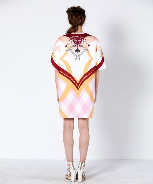 Greedius Print Neoprene Dress