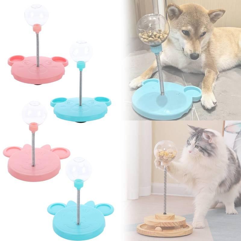 Pet Ball Toy With Food Dispenser For Cats And Small Dogs Interactive Enrichment