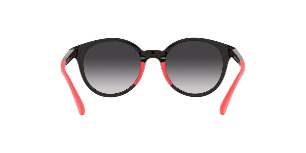 Emporio Armani EA4185F Black with Fuchsia Rubber and Light Blue Gradient Size 47 Sunglasses, Gray/Dark Lenses,