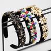 Blumen-Stirnband Europäischer und Amerikanischer Trend Mode-Design Strass-Stirnband Sonnenblumen-Strass Breitrand Haarschmuck 2026