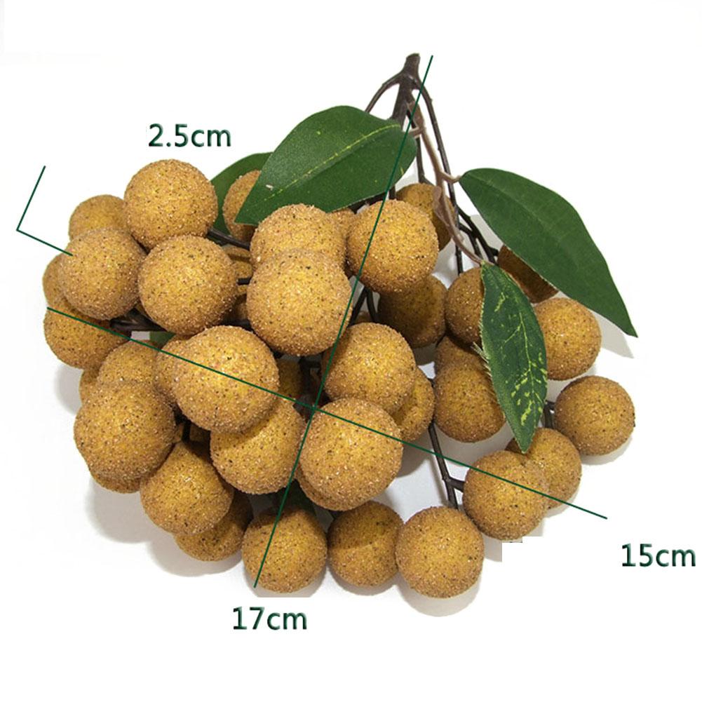 1pc Fake Fruit Longan Artificial Lychee Blueberry Cherries Home Decorations Plastic Foam Fake Fruit Window Display Ornaments
