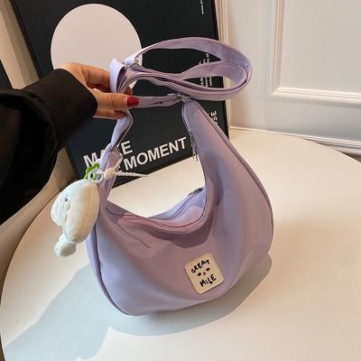 Women's Bag Nylon Cloth Dumpling Bag Messenger Bag New Shoulder Bag Fashionable and Sweet Small Bag