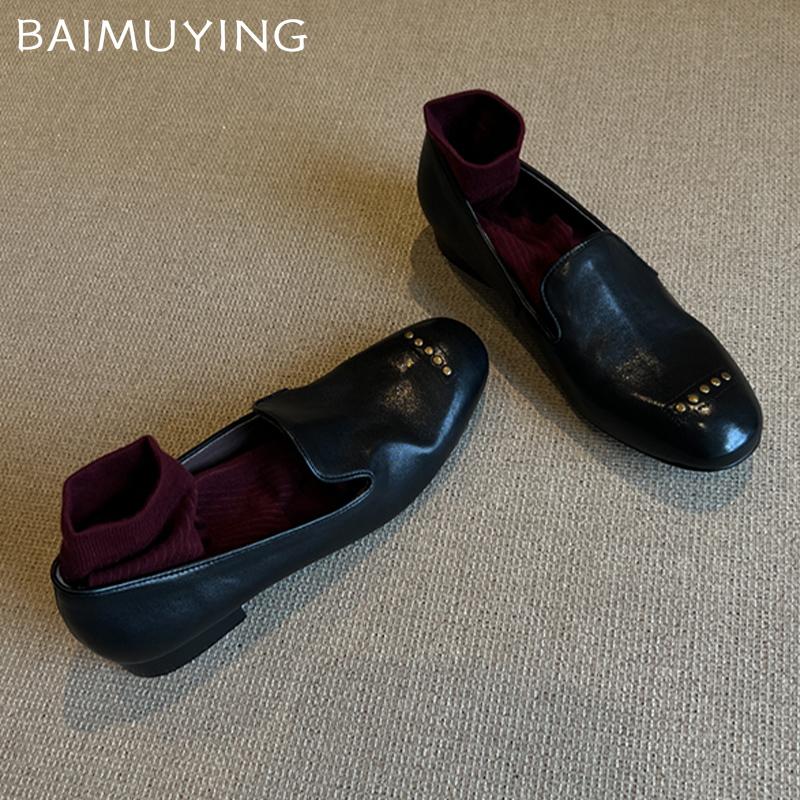Women Flats Loafers Shoes Designer Pu Leather Elegant Shoes New Brand 2025 Trend Winter Fashion Classic Dress Femme Chaussures